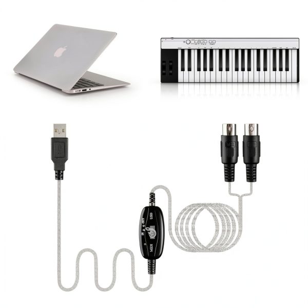 TENINYU USB MIDI Cable for PC-4