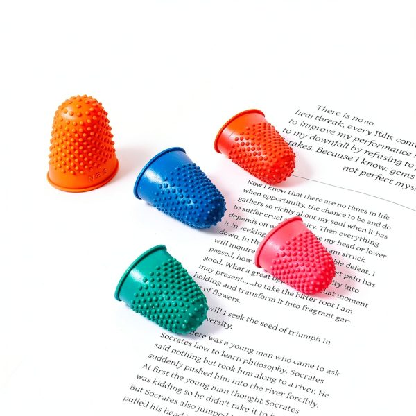 Skrfren Rubber Finger Protectors Soft Grip Set-4