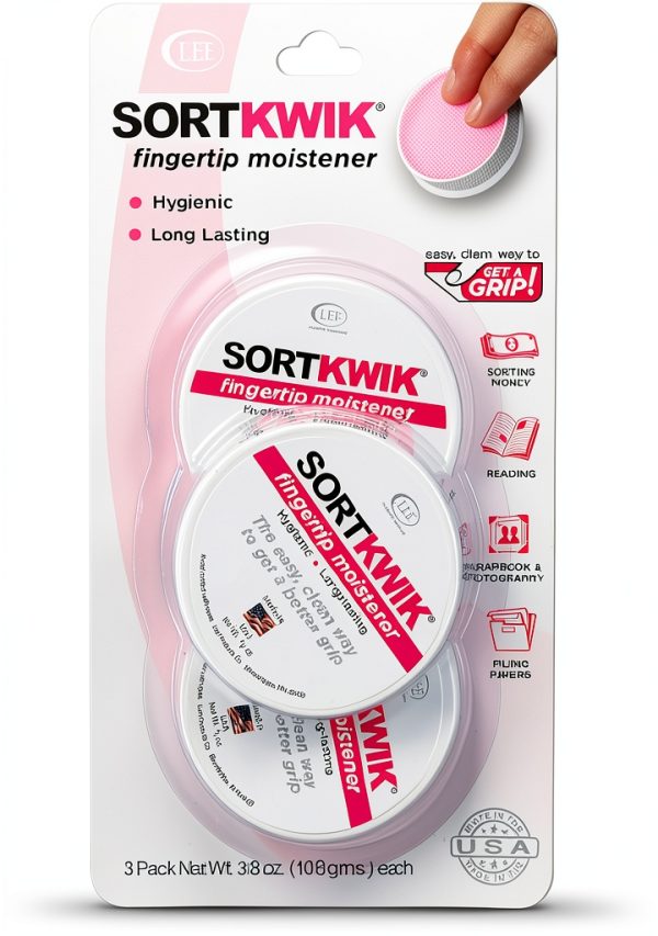 Fingertip Moistener Sortkwik Pink Office Hygienic-0