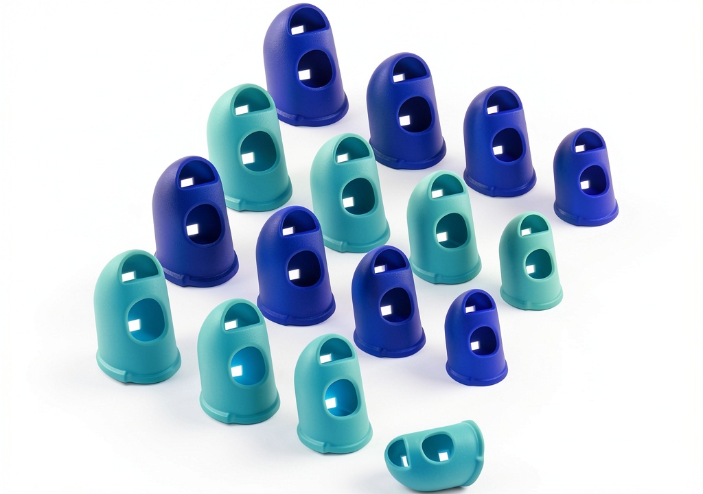 Fyntave silicone finger pads on a desk