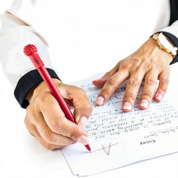 Griply Rubber Page Flipper Red Round Pen Accessory-2